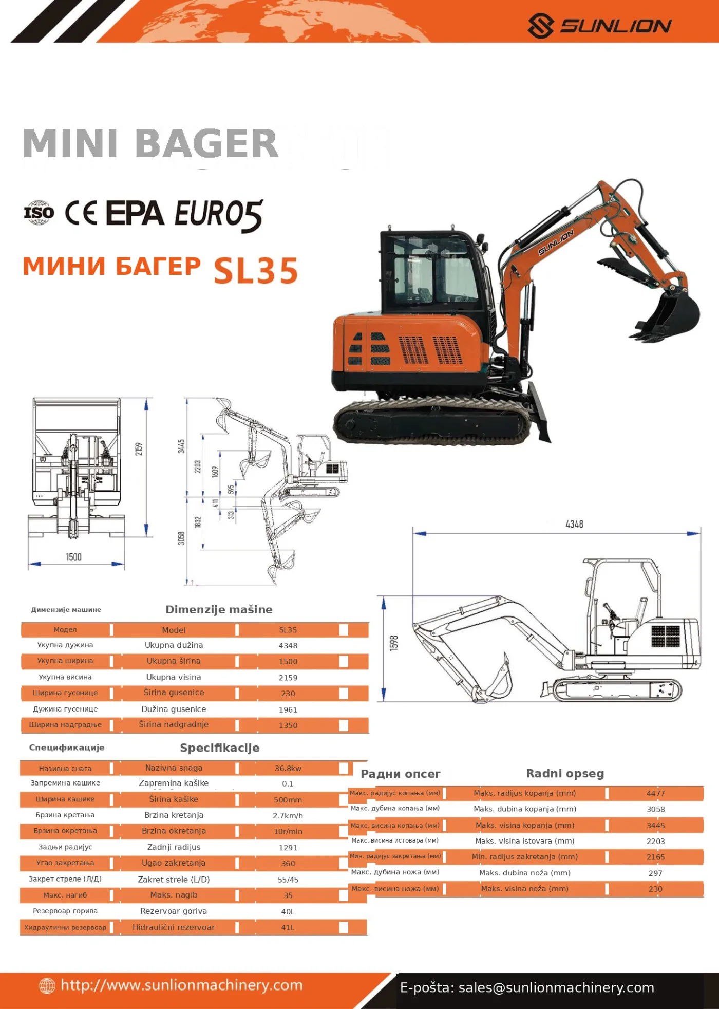 Mini bager SL35