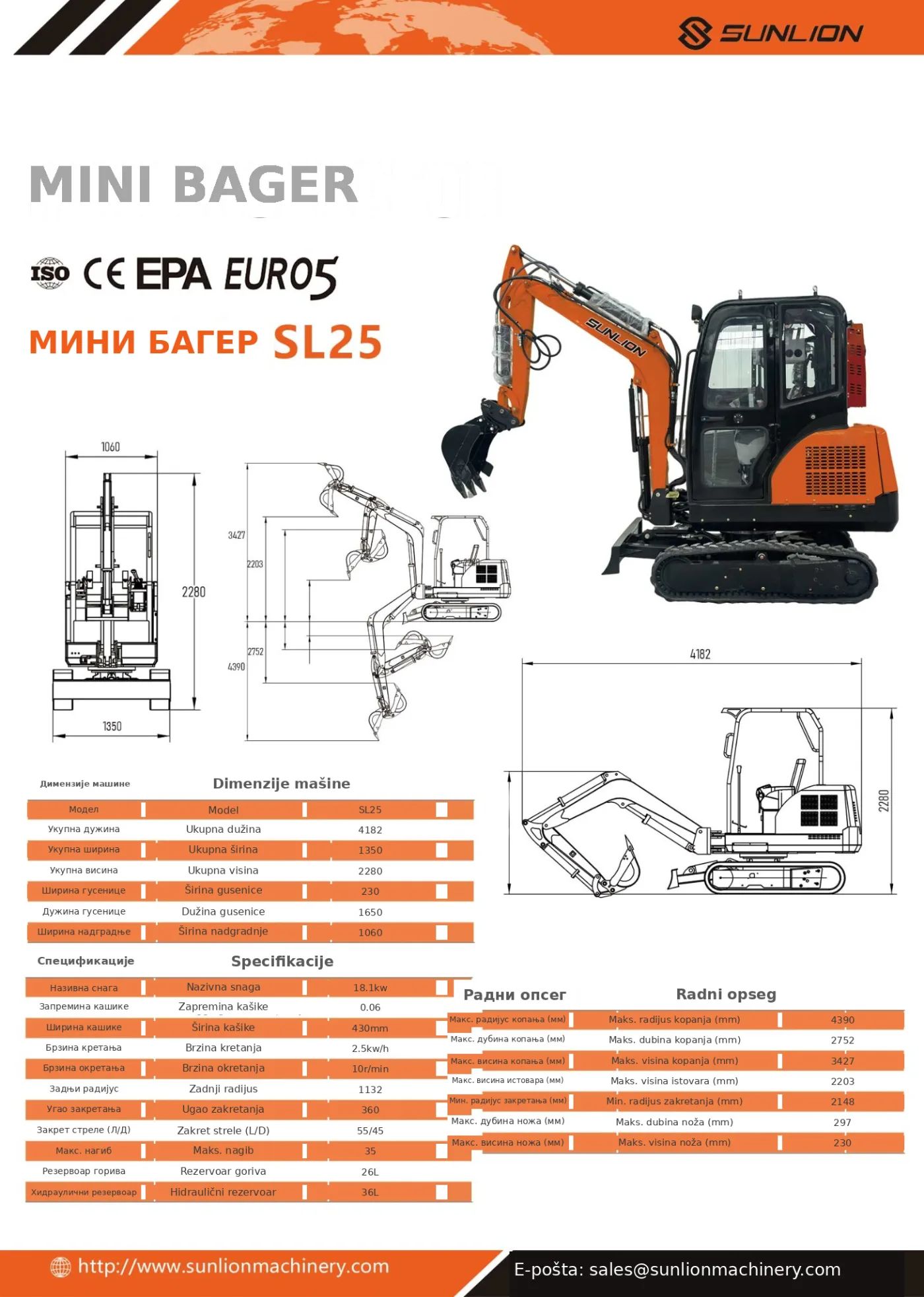 Mini bager SL25